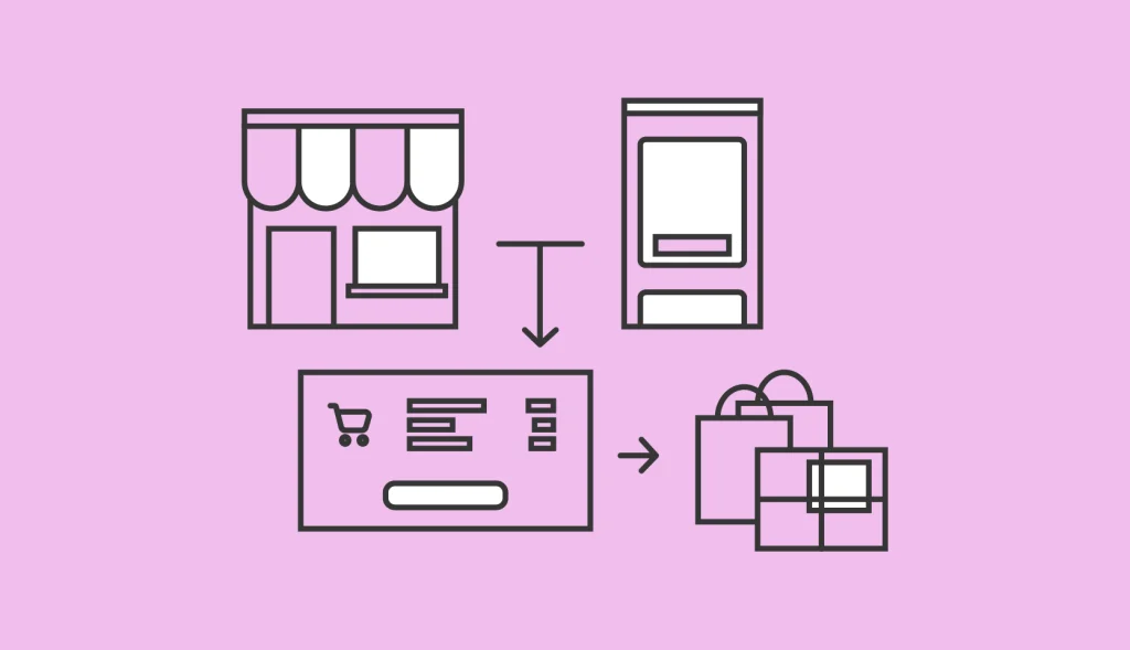 magasin physique et e-commerce