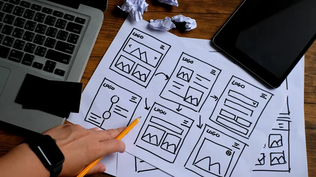 wireframe pour arborescence